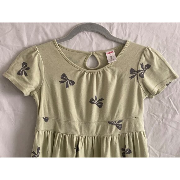 VTG Gymboree SS 2027 Dress Green Black Bows Girls 8 Back to school BTS - Picture 8 of 10